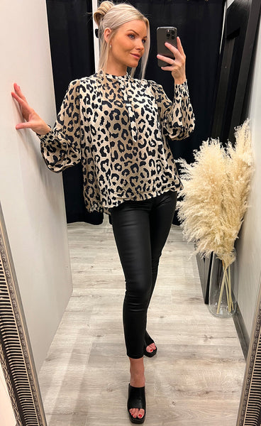 Sonna blouse - leopard