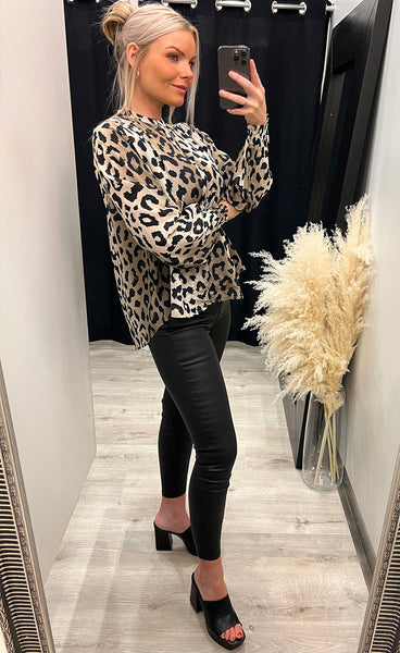 Sonna blouse - leopard