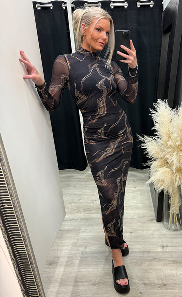 Helga dress - coffee
