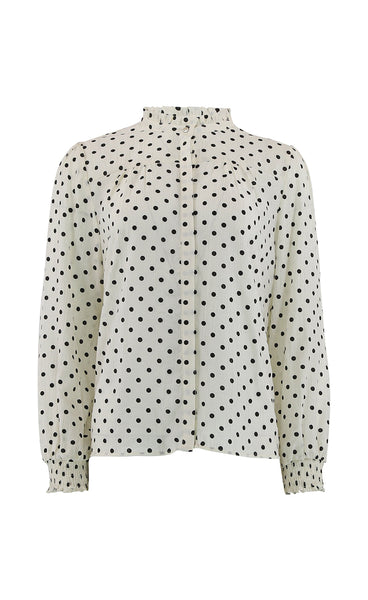 Asta dot blouse - off white