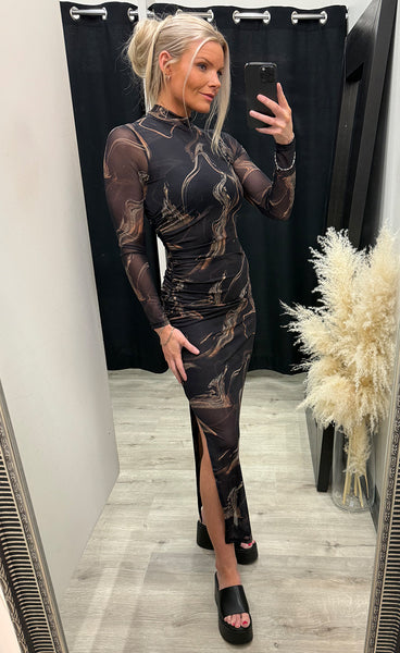 Helga dress - coffee