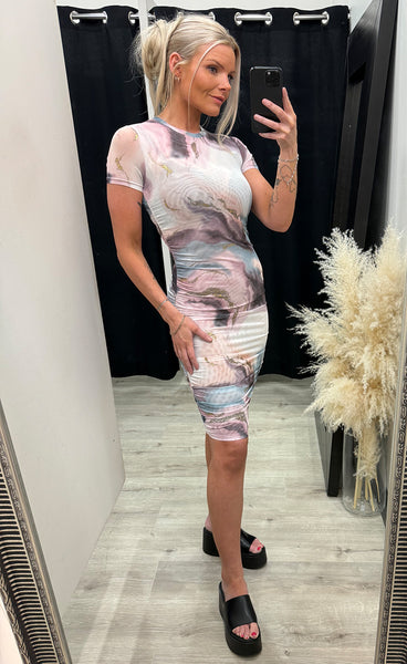 Eva dress - rose/gold