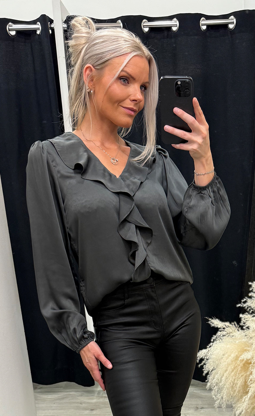 Igomi blouse - asphalt