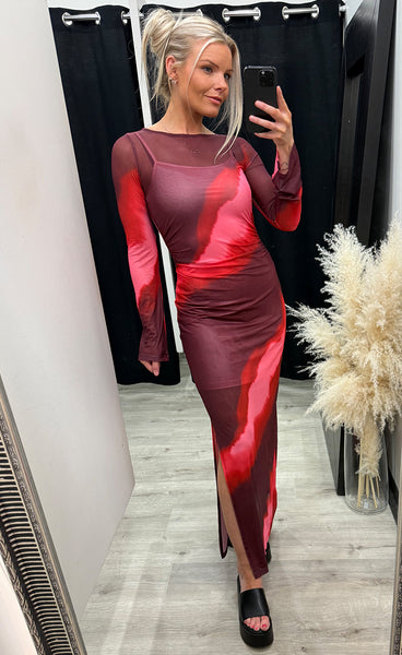 N-laurette dress - divinity print
