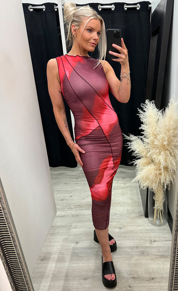 N-sutton dress - divinity print