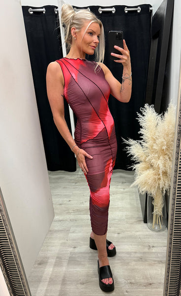 N-sutton dress - divinity print