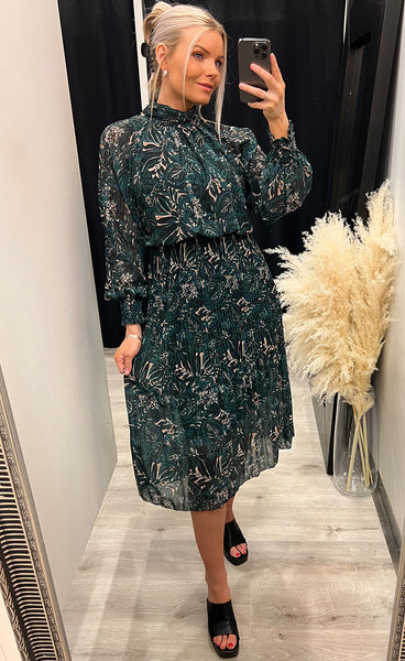 Mary dress - green mix