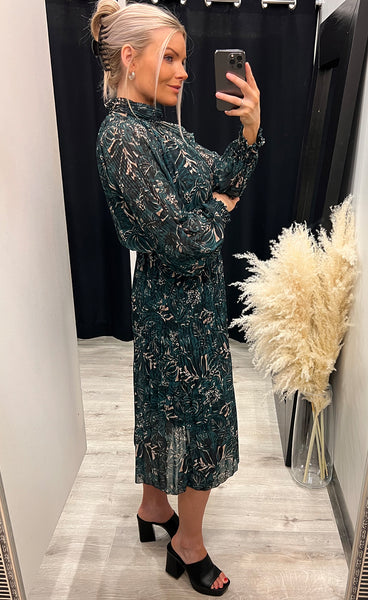 Mary dress - green mix