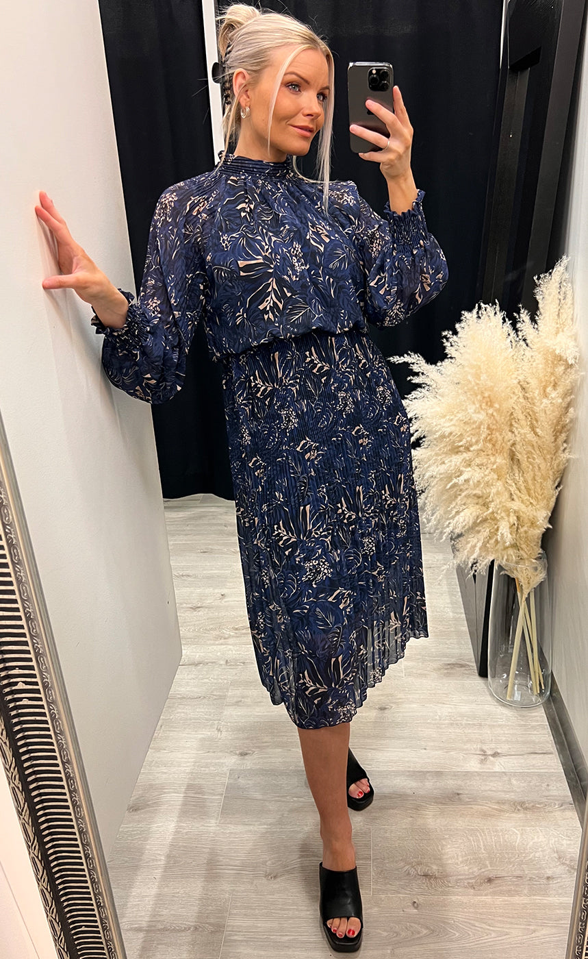 Mary dress - blue mix