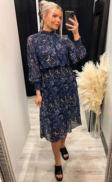 Mary dress - blue mix