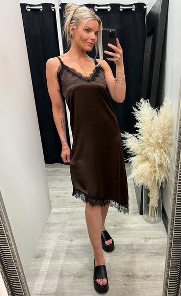 Ellen dress - brown/black