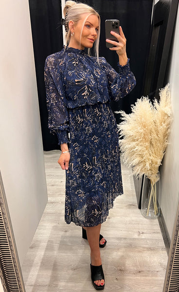 Mary dress - blue mix