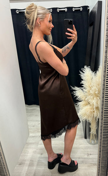 Ellen dress - brown/black