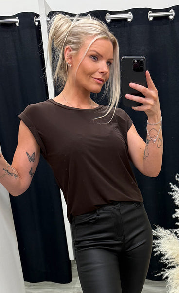 Low-a top - mocca