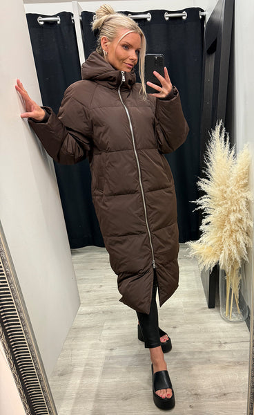 ICHI Bunala down jacket - coffee bean