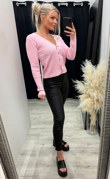 N-laliah knit cardigan - baby pink