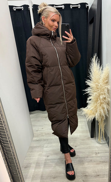ICHI Bunala down jacket - coffee bean
