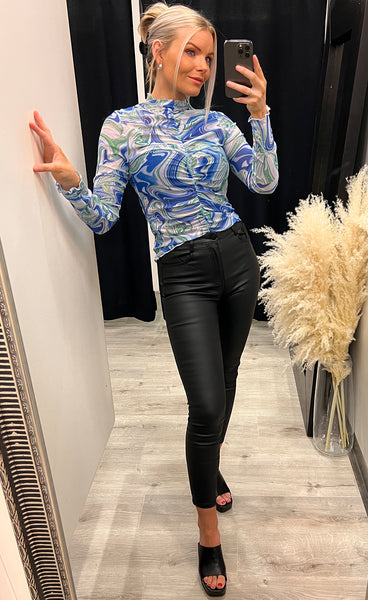 Jamia tee - green swirl