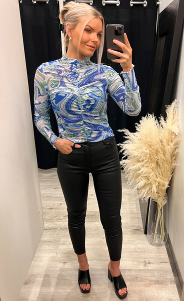 Jamia tee - green swirl