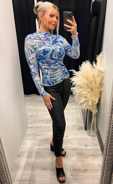 Jamia tee - green swirl