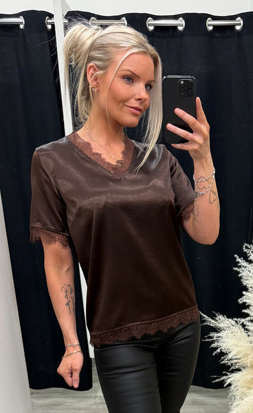 Gevo top - brown