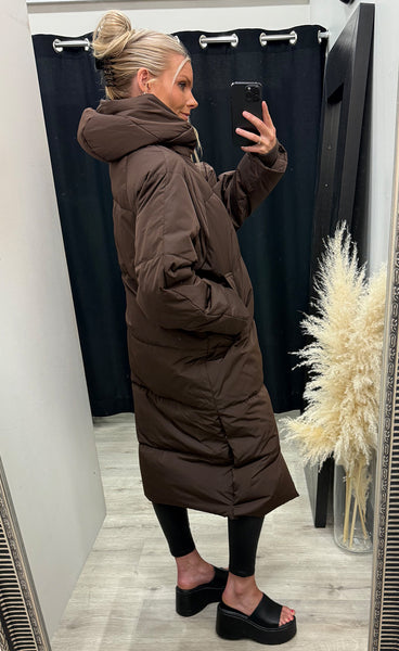 ICHI Bunala down jacket - coffee bean