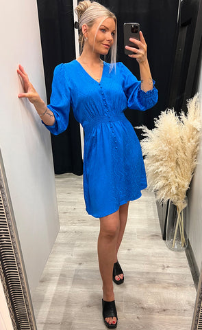 Lucia short dress - ocean blue