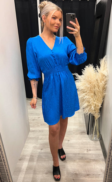 Lucia short dress - ocean blue