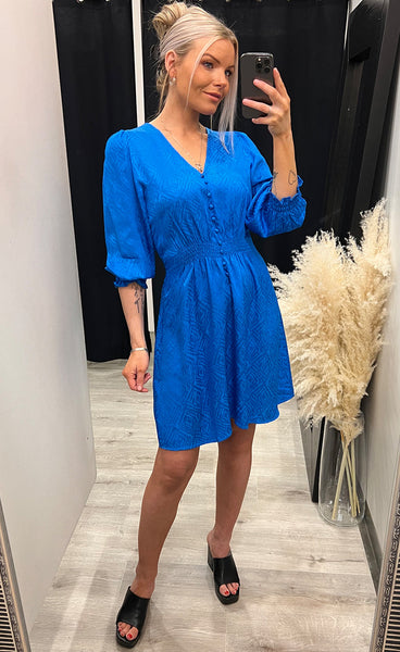 Lucia short dress - ocean blue