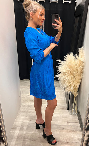 Lucia short dress - ocean blue