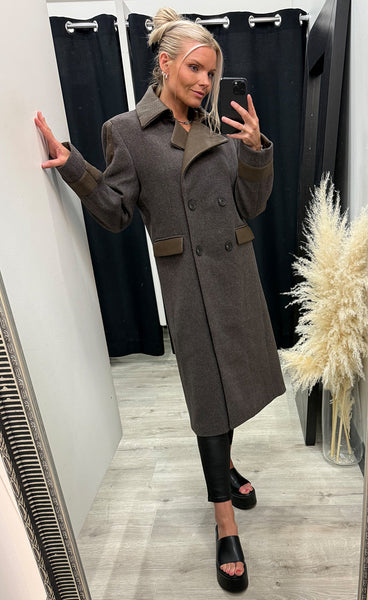 NÜ Enid jacket long - brown