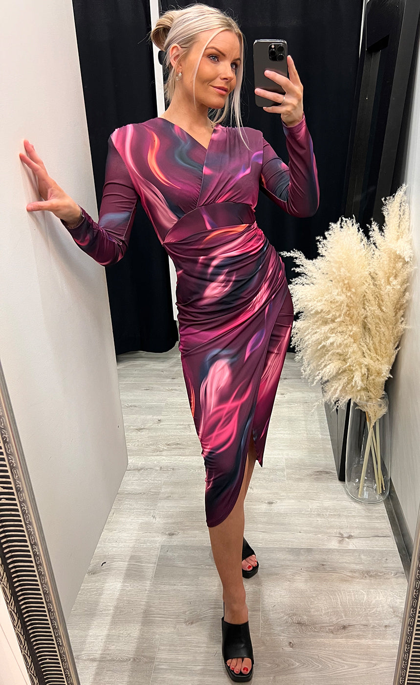 Dorota dress - magenta