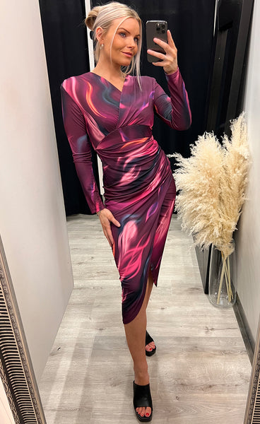 Dorota dress - magenta