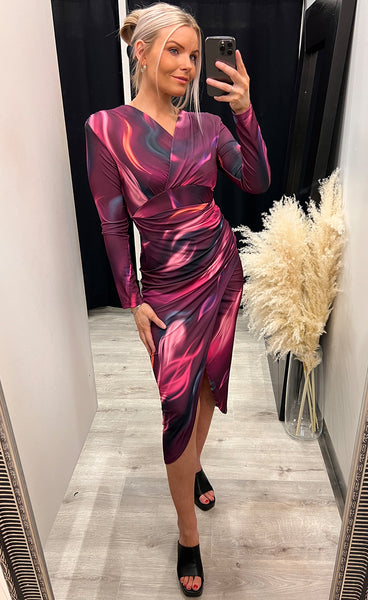 Dorota dress - magenta