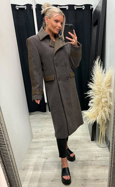 NÜ Enid jacket long - brown