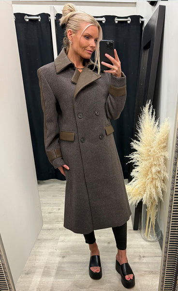 NÜ Enid jacket long - brown