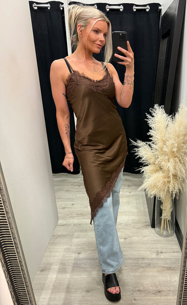 N-merlie dress - chocolate