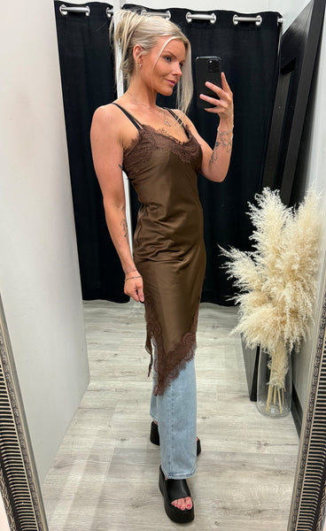 N-merlie dress - chocolate