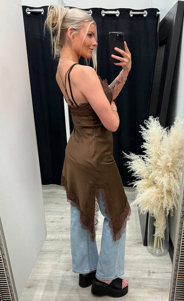 N-merlie dress - chocolate