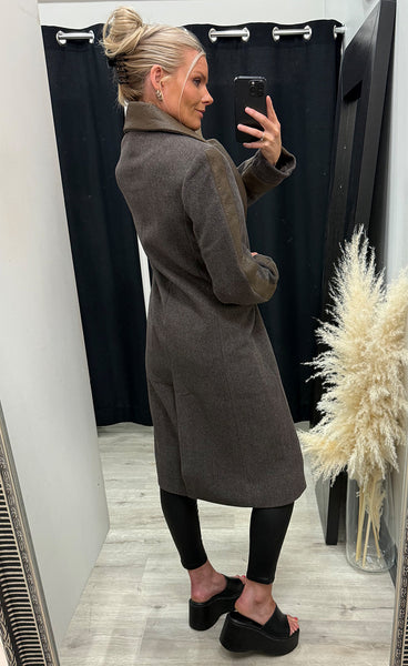 NÜ Enid jacket long - brown