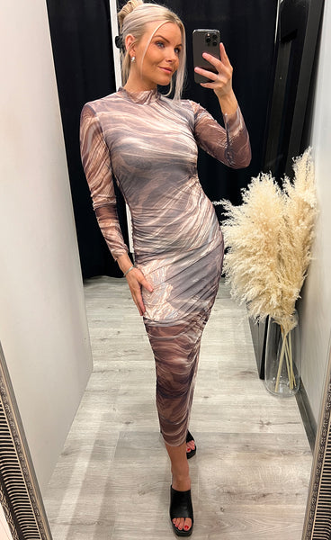 Stephanie dress - taupe