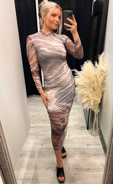 Stephanie dress - taupe