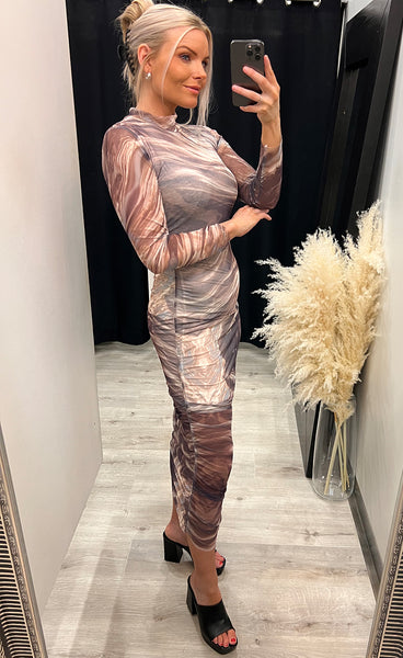 Stephanie dress - taupe
