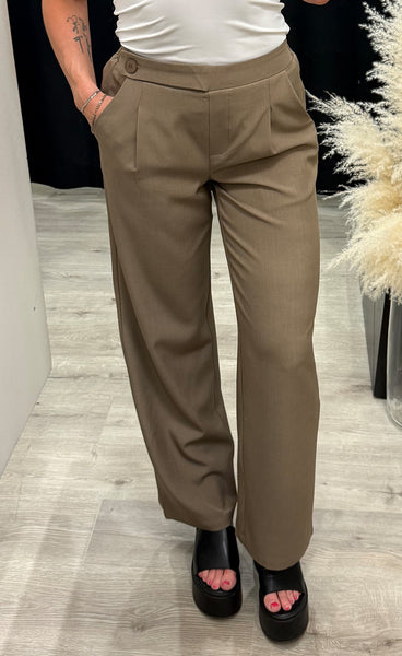 Viksa pants - dark sand melange
