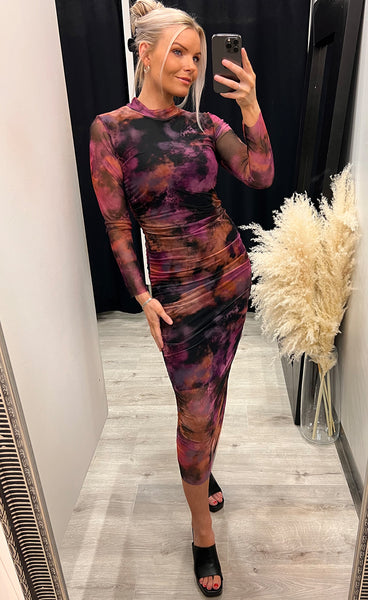 Stephanie dress - mauve