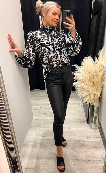 Sofia blouse - black/navy