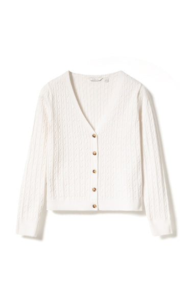 N-laliah knit cardigan - ivory