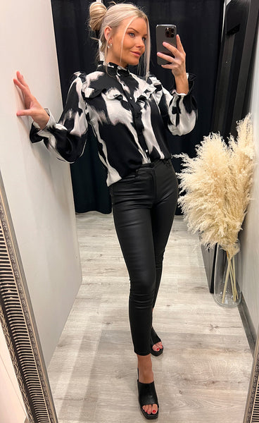 Sofia blouse - black/grey