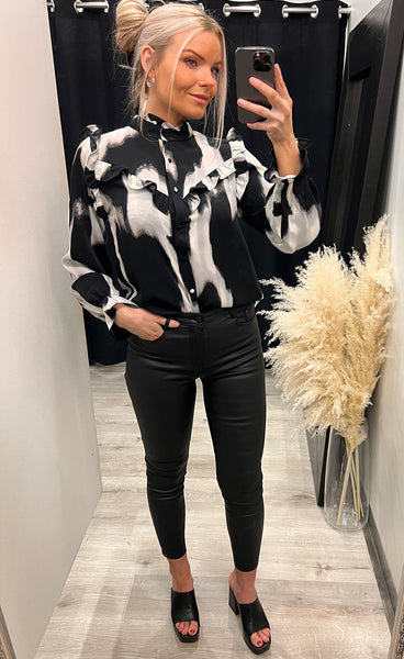 Sofia blouse - black/grey