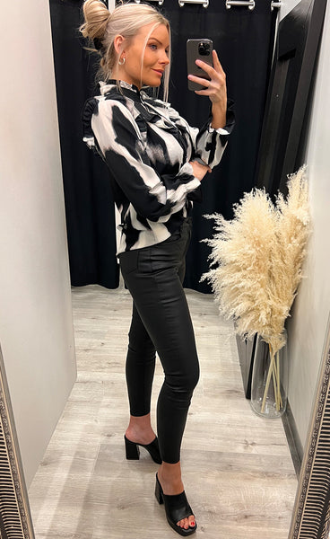 Sofia blouse - black/grey